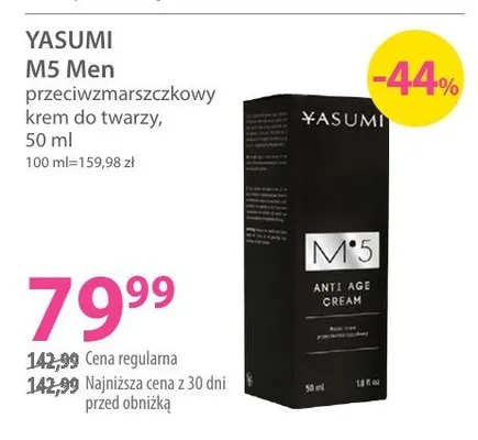 Przeciwzmarszczkowy krem do twarzy M5 Men promocja w Hebe