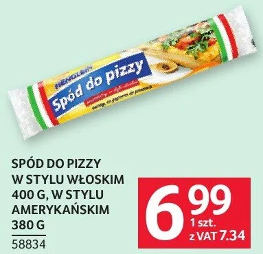 Spód do pizzy w stylu włoskim promocja w Selgros