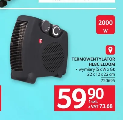 Termowentylator HL8C Eldom promocja w Selgros