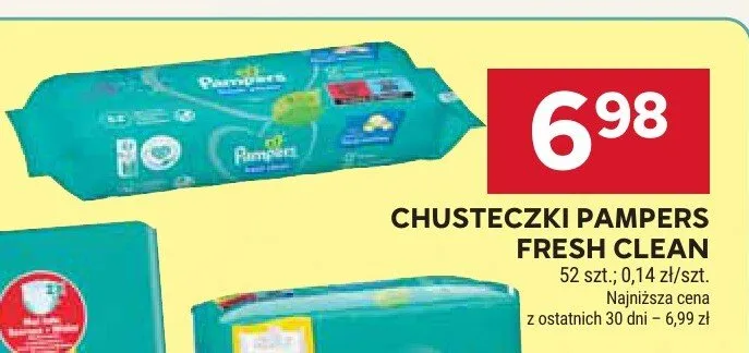 Chusteczki Pampers Fresh Clean promocja w Stokrotka