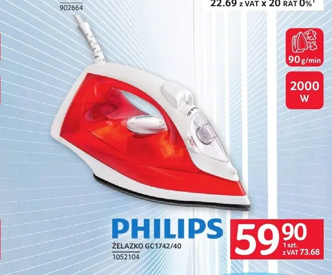 Żelazko Philips GC1742/40 promocja w Selgros
