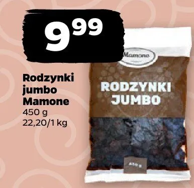 Rodzynki jumbo promocja w Netto