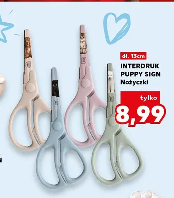 Nożyczki Interdruk Puppy Sign 13 cm promocja w Kaufland