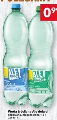 Woda źródlana niegazowana Ale Dobre promocja w LEWIATAN