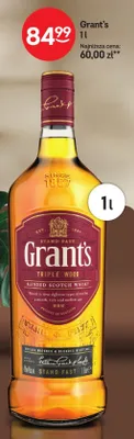 Whisky Grant's Triple Wood promocja w Żabka