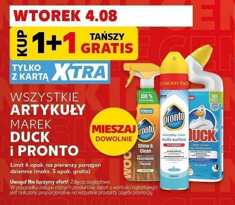 Artykuły marek Duck i Pronto promocja w Kaufland