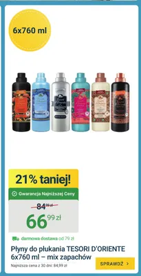 Płyn do płukania Tesori d'Oriente mix zapachów promocja w ERLI