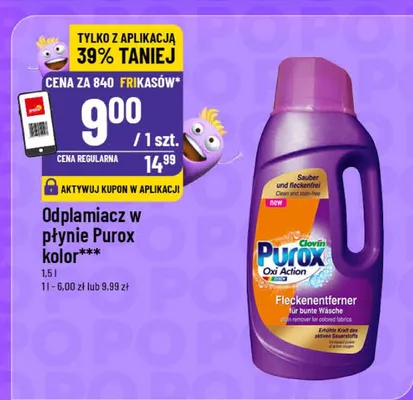Odplamiacz w płynie Purox kolor promocja w POLOmarket