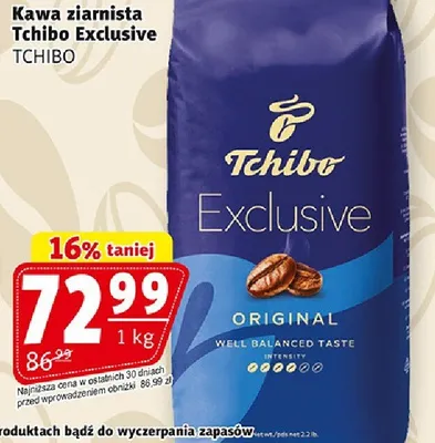 Kawa ziarnista Tchibo Exclusive promocja w Prim Market