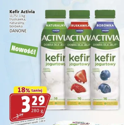 Kefir Activia truskawkowy promocja w Prim Market