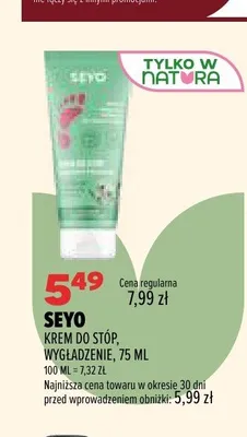 Krem do stóp Seyo wygładzenie promocja w Drogerie Natura