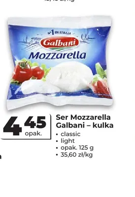 Ser Mozzarella Galbani kulka classic promocja w Odido