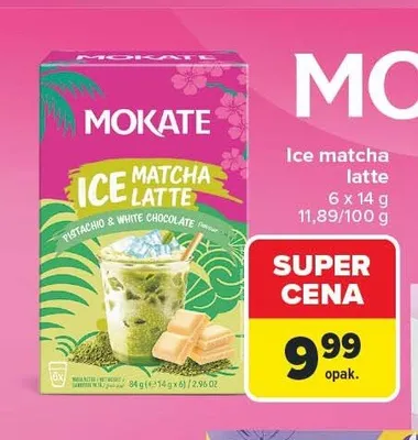 Ice matcha latte Mokate 6-pak 14 g promocja w Carrefour