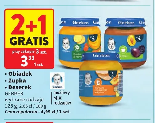 Zupka jarzynowa Gerber promocja w Intermarche