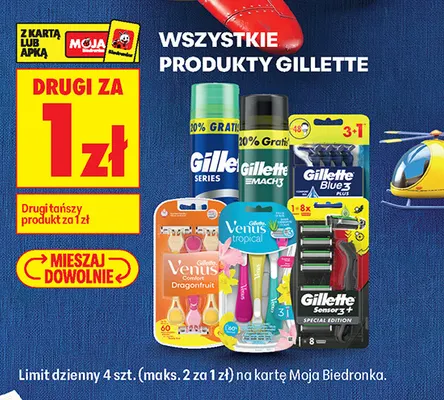 Pianka do golenia Gillette Series promocja w Biedronka