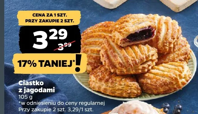 Ciastko z jagodami promocja w Netto