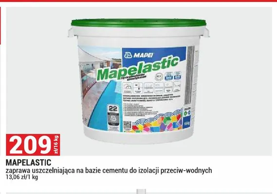 Zaprawa uszczelniająca Mapelastic promocja w Merkury Market