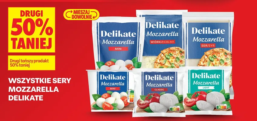 Ser Mozzarella Delikate promocja w Biedronka
