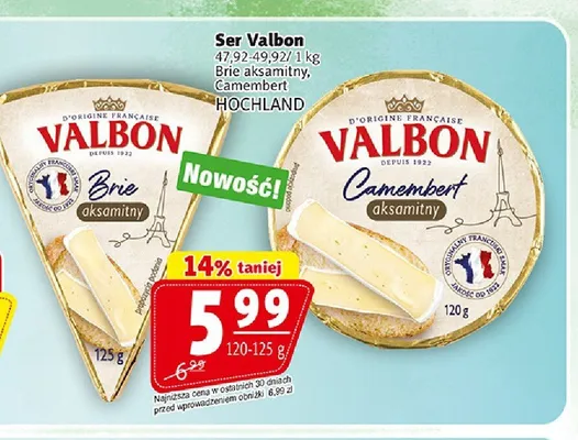 Ser Valbon Brie aksamitny promocja w Prim Market