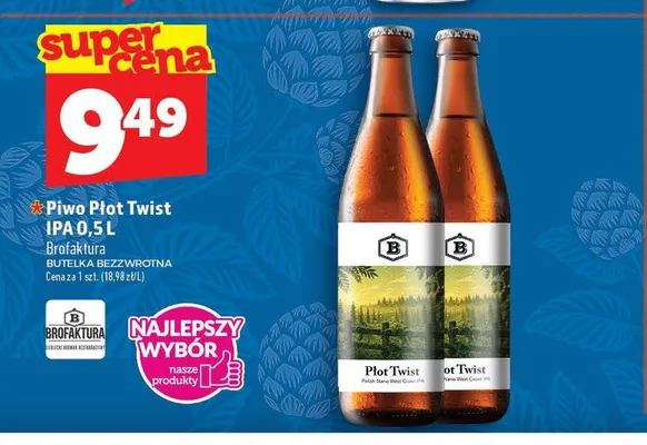 Piwo Płot Twist IPA 0,5 l promocja w TOPAZ
