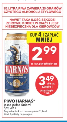 Piwo Harnaś promocja w LEWIATAN