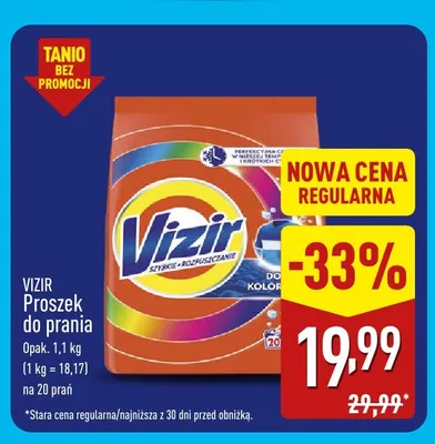 Proszek do prania Vizir promocja w Aldi
