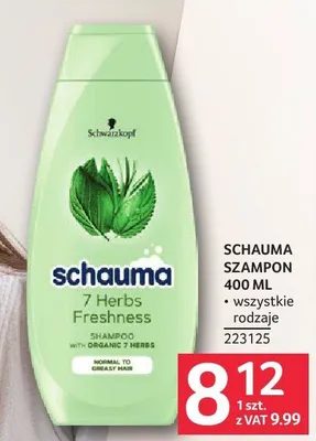Szampon SCHAUMA 400 ML promocja w Selgros