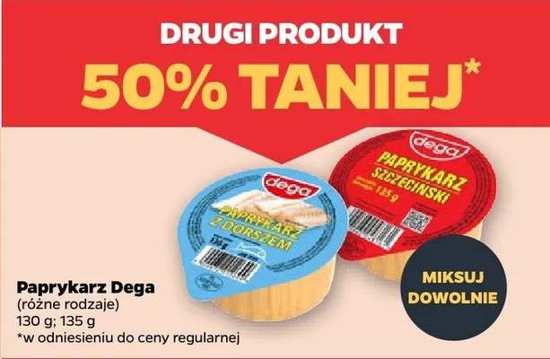 Paprykarz (różne rodzaje)  promocja w Netto