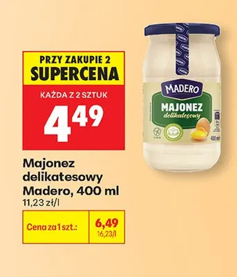 Majonez delikatesowy Madero promocja w Biedronka