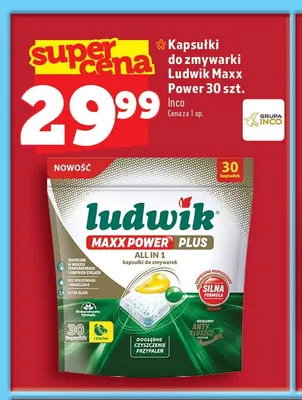Kapsułki do zmywarki Ludwik Maxx Power promocja w TOPAZ