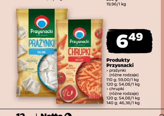 Prażynki Przysnacki promocja w Netto