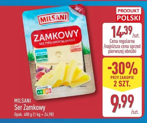 Ser Zamkowy Milsani promocja w Aldi