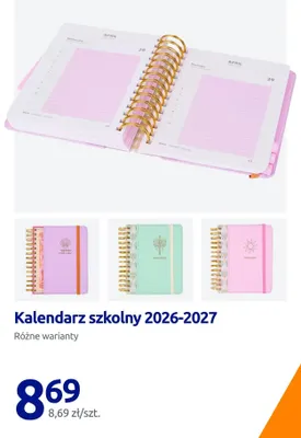 Kalendarz szkolny 2026-2027 promocja w Action