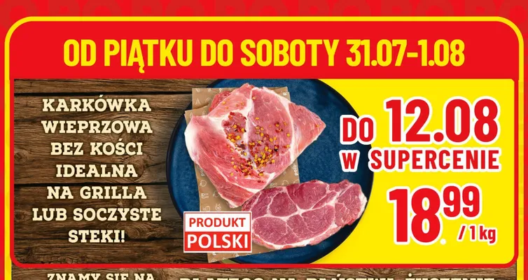 Karkówka wieprzowa bez kości promocja w POLOmarket