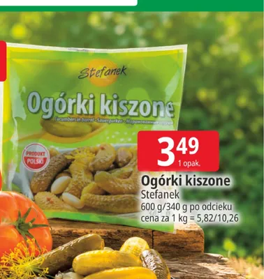 Ogórki kiszone Stefanek promocja w Leclerc