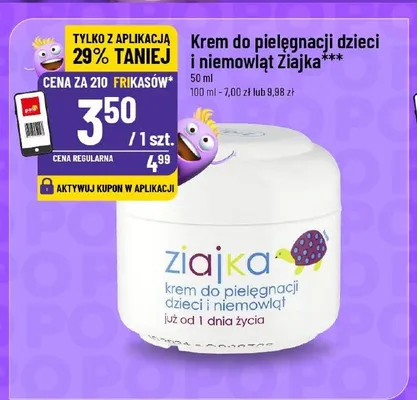 Krem do pielęgnacji dzieci i niemowląt Ziajka promocja w POLOmarket