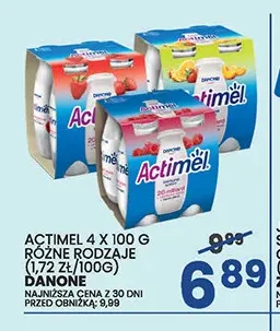 Actimel 4-pak 100 g Danone promocja w Wafelek