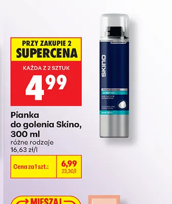 Pianka do golenia Skino Sensitive promocja w Biedronka