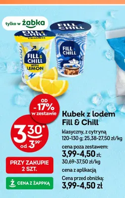 Kubek z lodem Fill & Chill z cytryną promocja w Żabka
