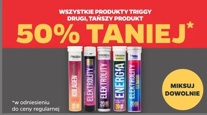 Produkty Triggy różne rodzaje promocja w Netto
