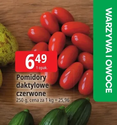 Pomidory daktylowe czerwone promocja w Leclerc