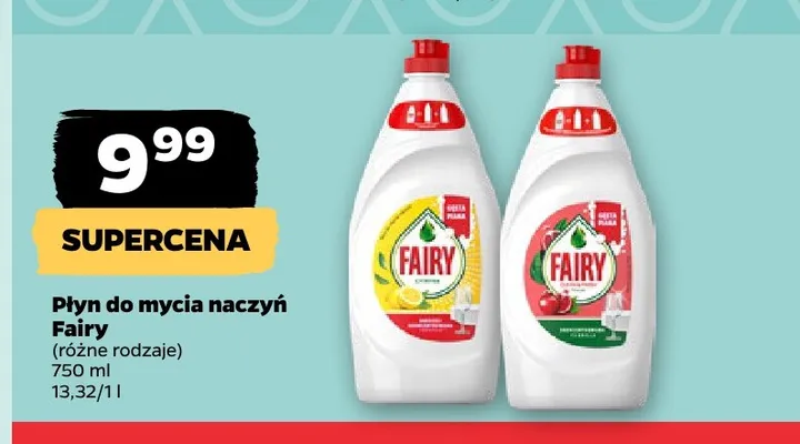 Płyn do mycia naczyń Fairy granat promocja w Netto