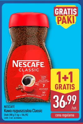 Kawa rozpuszczalna Nescafé Classic promocja w Aldi