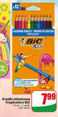 Kredki ołówkowe Tropicolors BIC Kids promocja w Dino
