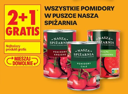 Pomidory krojone promocja w Biedronka