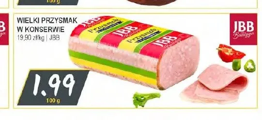 Wielki Przysmak w konserwie JBB Bałdyga promocja w Słoneczko
