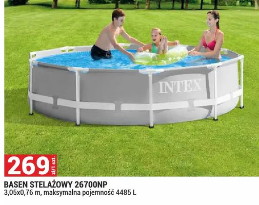 Basen stelażowy Intex 26700NP 3,05x0,76m promocja w Merkury Market