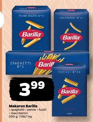 Makaron maccheroni Barilla promocja w Netto