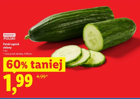 Ogórek zielony Lidl promocja w Lidl
