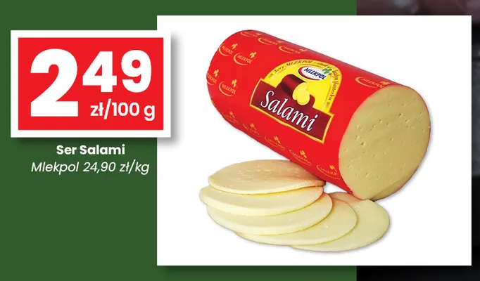 Ser salami Mlekpol promocja w emma MARKET